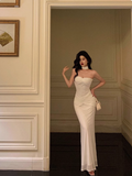 Cute Mermaid Sweetheart White Sleeveless 18th Birthday Dress Party Gown Birthday Outfits For Women HZ1121