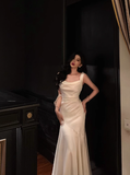 Classy Mermaid Square Neckline White 18th Birthday Dress Party Gown 18th Birthday Outfits Birthday Dress Ideas For Women HZ1121