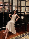 Classy Mermaid Square Neckline White 18th Birthday Dress Party Gown 18th Birthday Outfits Birthday Dress Ideas For Women HZ1121