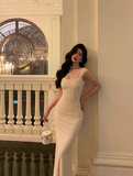 Classy Sheath Straps Ivory 18th Birthday Dress Party Gown 21st Birthday Outfits Birthday Dress Ideas For Women HZ1121