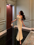 Elegant Mermaid Spaghetti Straps Ivory 18th Birthday Dress Party Gown Birthday Outfits Birthday Dress Ideas For Women HZ1121