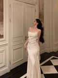 Classy Mermaid Straps Ivory 18th Birthday Dress Party Gown 21st Birthday Outfits Birthday Dress Ideas For Women HZ1121