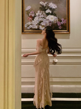 Elegant Mermaid Spaghetti Straps 18th Birthday Dress Party Gown Birthday Outfits Birthday Dress Ideas For Women HZ1121