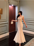 Classy Mermaid Lace White Long 18th Birthday Dress Party Gown 21st Birthday Outfits Birthday Dress Ideas For Women HZ1121