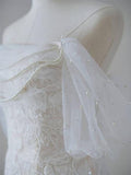 Dreamy Off the shoulder Mermaid wedding dress Custom Wedding Gown Stunning Modern Bridal Dress HZ1121