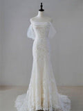 Dreamy Off the shoulder Mermaid wedding dress Custom Wedding Gown Stunning Modern Bridal Dress HZ1121
