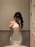 Classy Mermaid Off the Shoulder White 18th Birthday Dress Party Gown 21st Birthday Outfits Birthday Dress Ideas For Women HZ1121