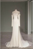 Vintage A Line Sweetheart Mermaid Wedding Dress Elegant Brides Dress HZ1121