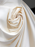 Classy Elegant A Line Off The Shoulder Flowers Satin Long Wedding Dress Brides Dress HZ1121