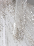 Unique Bridal Gown Ball Gown High Neckline Long Sleeves White Lace Wedding Dresses Bridal Gowns HZ1121