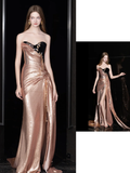Gorgeous Sheath Sweetheart Sequin Pink Long Prom Dress Party Dress Graduation Dresses HZ1121