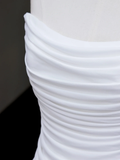 Unique Bridal Gown Mermaid Strapless White Chiffon Wedding Dresses Bridal Gowns HZ1121