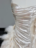 Gorgeous Mermaid Spaghetti Straps Sequin Long Prom Dresses Graduation Dresses HZ1121