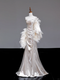 Gorgeous Mermaid Spaghetti Straps Sequin Long Prom Dresses Graduation Dresses HZ1121