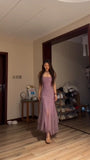 Classy Mermaid Spaghetti Straps Lilac Sequin Prom Dresses Summer Wedding Guest Dresses Wedding Guest Outfits HZ1121