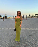 Elegant Wedding Guest Outfit Sheath Off The Shoulder Green Night Dresses Summer Wedding Guest Dresses Graduation Dresses HZ1121