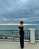 Elegant Wedding Guest Outfit Sheath One Shoulder Formal Night Dresses Summer Wedding Guest Dresses Graduation Dresses HZ1121