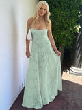 Gorgeous A line Straps Light Sky Blue Lace Prom Dresses Formal Summer Wedding Guest Dresses Wedding Guest Outfits HZ1121