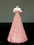 Gorgeous Ball Gown Off The Shoulder Sequin Long Prom Dress Party Dress Graduation Dresses HZ1121