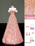 Gorgeous Ball Gown Off The Shoulder Sequin Long Prom Dress Party Dress Graduation Dresses HZ1121