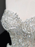 Princess Bridal Gown Ball Gown Sweetheart White Sequin Wedding Dresses Bridal Gowns HZ1121