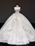 Princess Bridal Gown Ball Gown Sweetheart White Sequin Wedding Dresses Bridal Gowns HZ1121