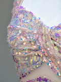 Gorgeous Mermaid Sweetheart Sequin Pink Long Prom Dress Party Dress Graduation Dresses HZ1121
