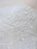 Simple Bridal Gown Mermaid Strapless Lace White Wedding Dresses Minimalist Bridal Gowns HZ1121