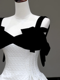 Gorgeous A line Spaghetti Straps White Long Prom Dress Party Dress Graduation Dresses HZ1121