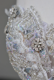 Princess Bridal Gown Ball Gown Strapless White Sequin Beads Wedding Dresses Winter Bridal Gowns HZ1121