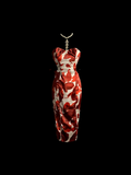 Classy Sheath Strapless Floral Short Homecoming Dress Summer Hoco Dresses Cocktail Dress HZ1121