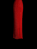 Vintage Mermaid Scoop Red Sequin Long Prom Dresses Evening Gowns Evening Dress HZ1121