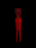 Vintage Mermaid Scoop Red Sequin Long Prom Dresses Evening Gowns Evening Dress HZ1121