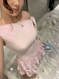 Cute A line Pink Short Summer Birthday Dress Hoco Dress Birthday Outfit 19th Birthday Mini Dinner Dresses HZ1121