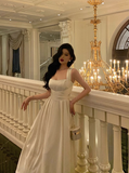 Pretty A Line Square Neckline White 18th Birthday Dress Party Outfits Birthday Outfits For Women HZ1121