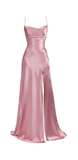 Simple Mermaid Floor Length Prom Dress With Slit 22th Birthday Outfit HZ1022