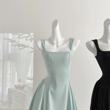 Sweet and niche summer temperament high waist design dress HZ1121