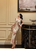 Sexy Sheath Swing Collar Floral Pink 18th Birthday Dress Holiday Party Birthday Outfits For Women HZ1121
