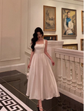 Pretty A Line Square Neckline White 18th Birthday Dress Party Outfits Birthday Outfits For Women HZ1121