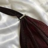 Special Gradient Color Burgundy Prom Dress, Tie Halter Date/Birthday Party HZ0308