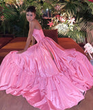 LTP1665,Princess A-Line Pink Evening Prom Dresses, Sweet Birthday Party HZ0308