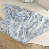 Blue summer romance song neck halter design goddess dress long and short chiffon dress for women HZ1121