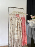 Sexy A line Spaghetti Straps Floral Long Dress Holiday Party Outfits For Women HZ1121