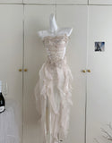 Cute A Line Spaghetti Straps Layers Summer Dress Holiday Party Outfits For Girls HZ1121