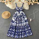 Sexy spaghetti straps summer bohemia dress women's dress HZ1022