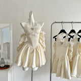 Cute A Line Halter Ivory Lace Summer Dress Holiday Party Outfits For Women HZ1121