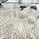 Cute A Line Halter Polka Dots Summer Dress Holiday Party Outfits For Women HZ1121