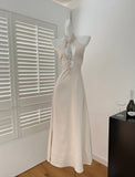 Sexy Mermaid Halter Summer Dress Holiday Party Birthday Outfits For Women HZ1121