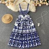 Sexy spaghetti straps summer bohemia dress women's dress HZ1022