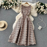 Sexy Scoop Floral Dress Women Holiday Dress HZ1022